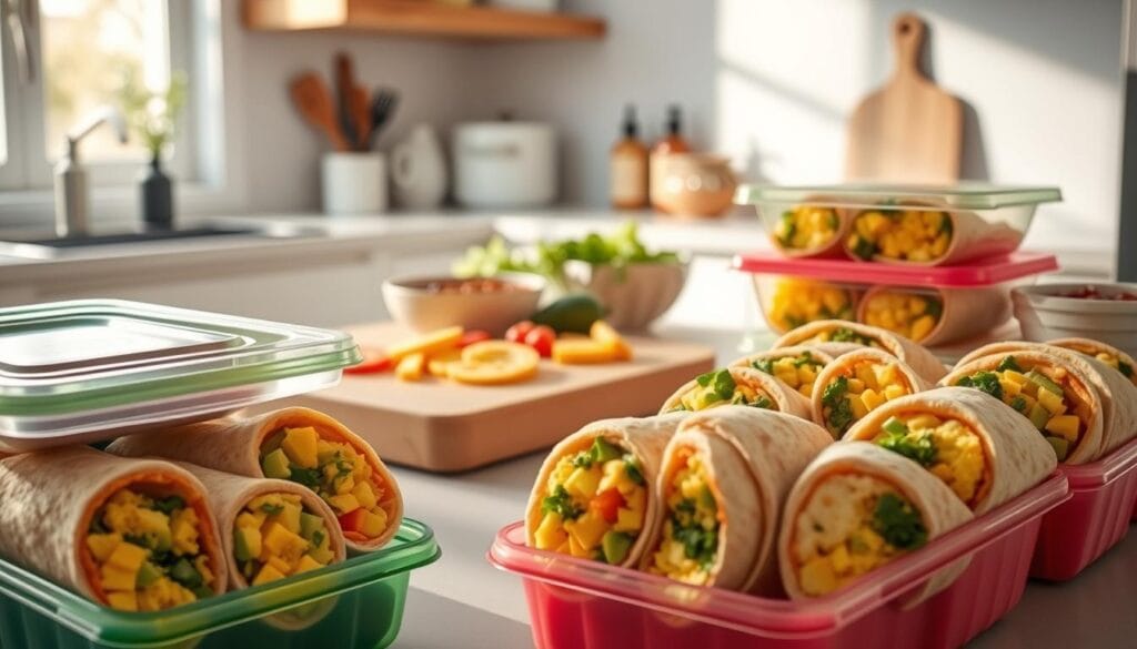 Keto Breakfast Burrito Meal Prep Storage