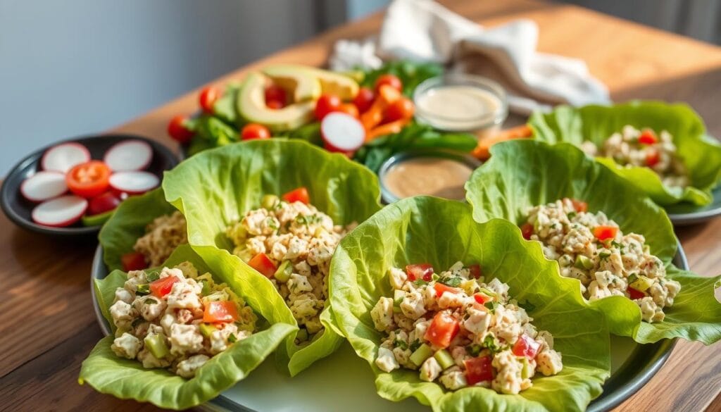 Keto Chicken Salad Lettuce Wraps Serving Ideas Keto Chicken Salad Lettuce Wraps Serving Ideas
