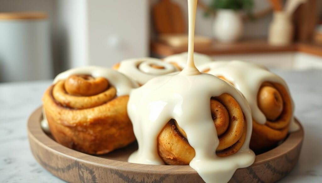 Keto Cream Cheese Glaze Drizzling