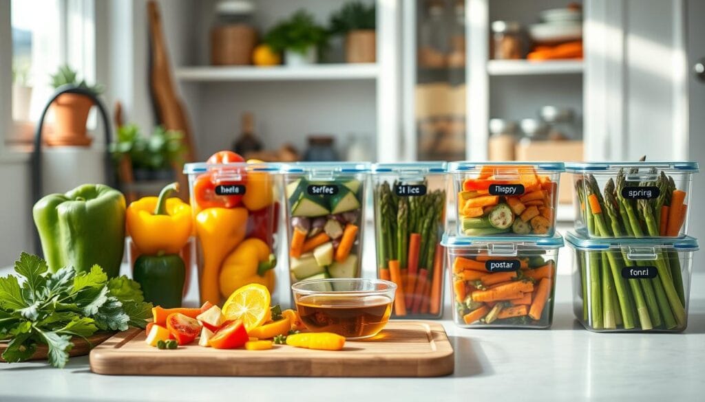 Keto Meal Prep Vegetable Storage