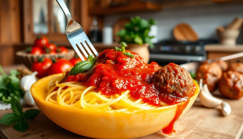 Keto Spaghetti Squash Marinara Sauce