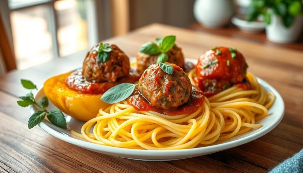Keto Spaghetti Squash Meatball Variations