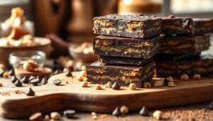 keto chocolate peanut butter bars